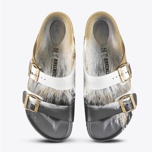 Birkenstock Arizona EVA Glamour Gold Multicolor slides Womens 36/US6 IMMACULATE